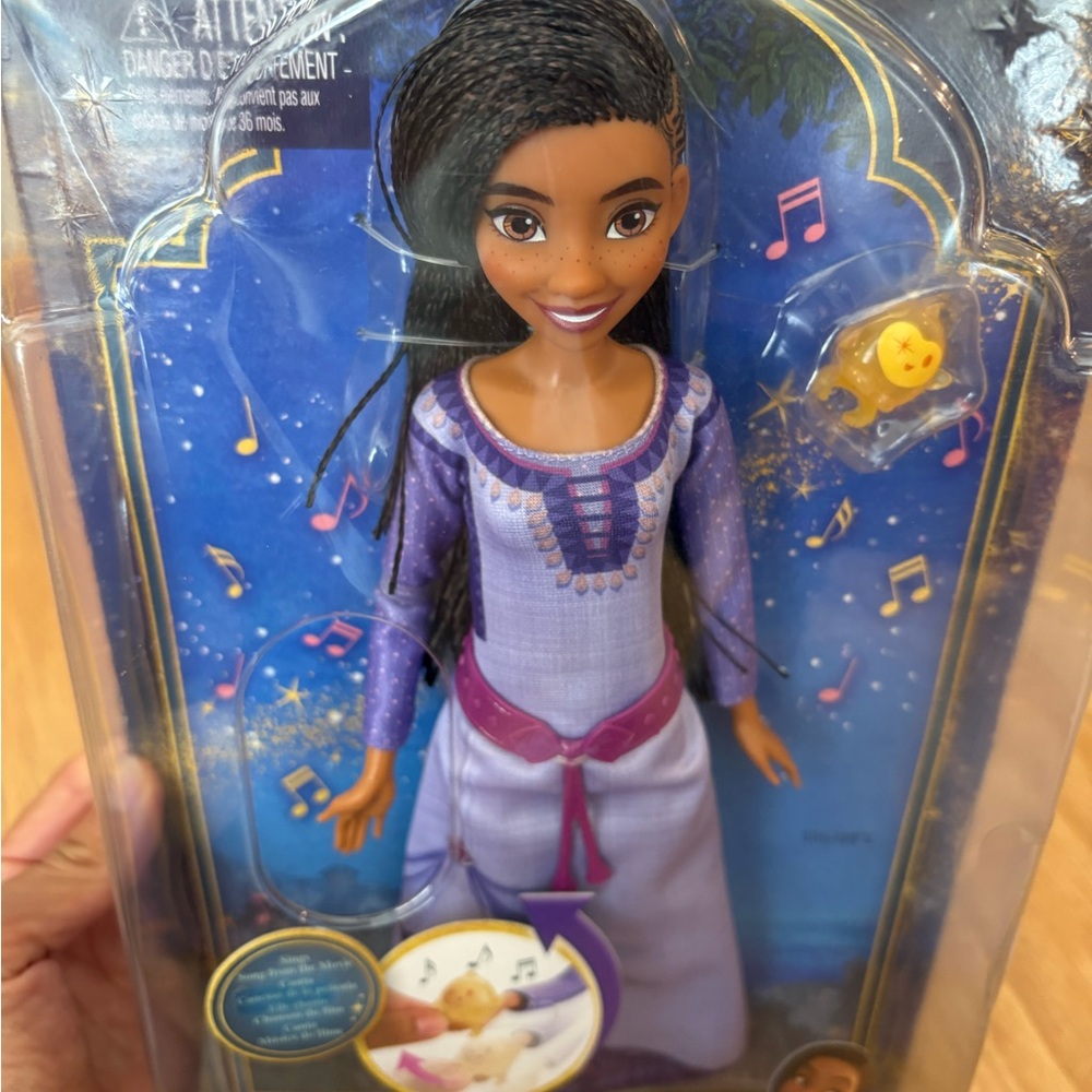Disney Wish Movie Singing Asha Doll With Star Pet New Doll In Box